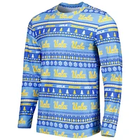 Men's Concepts Sport Blue UCLA Bruins Swivel Long Sleeve T-Shirt & Pants Sleep Set