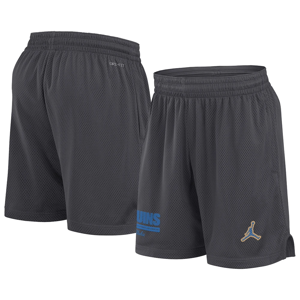 Men's Jordan Brand Anthracite UCLA Bruins 2024 Sideline Performance Mesh Shorts