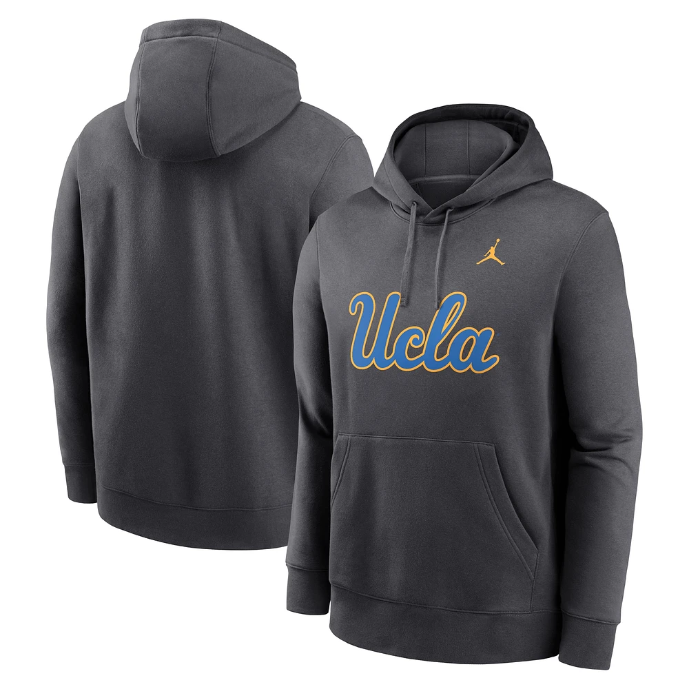 Sweat à capuche en polaire Primetime Club UCLA Bruins Anthracite Jordan Brand pour homme