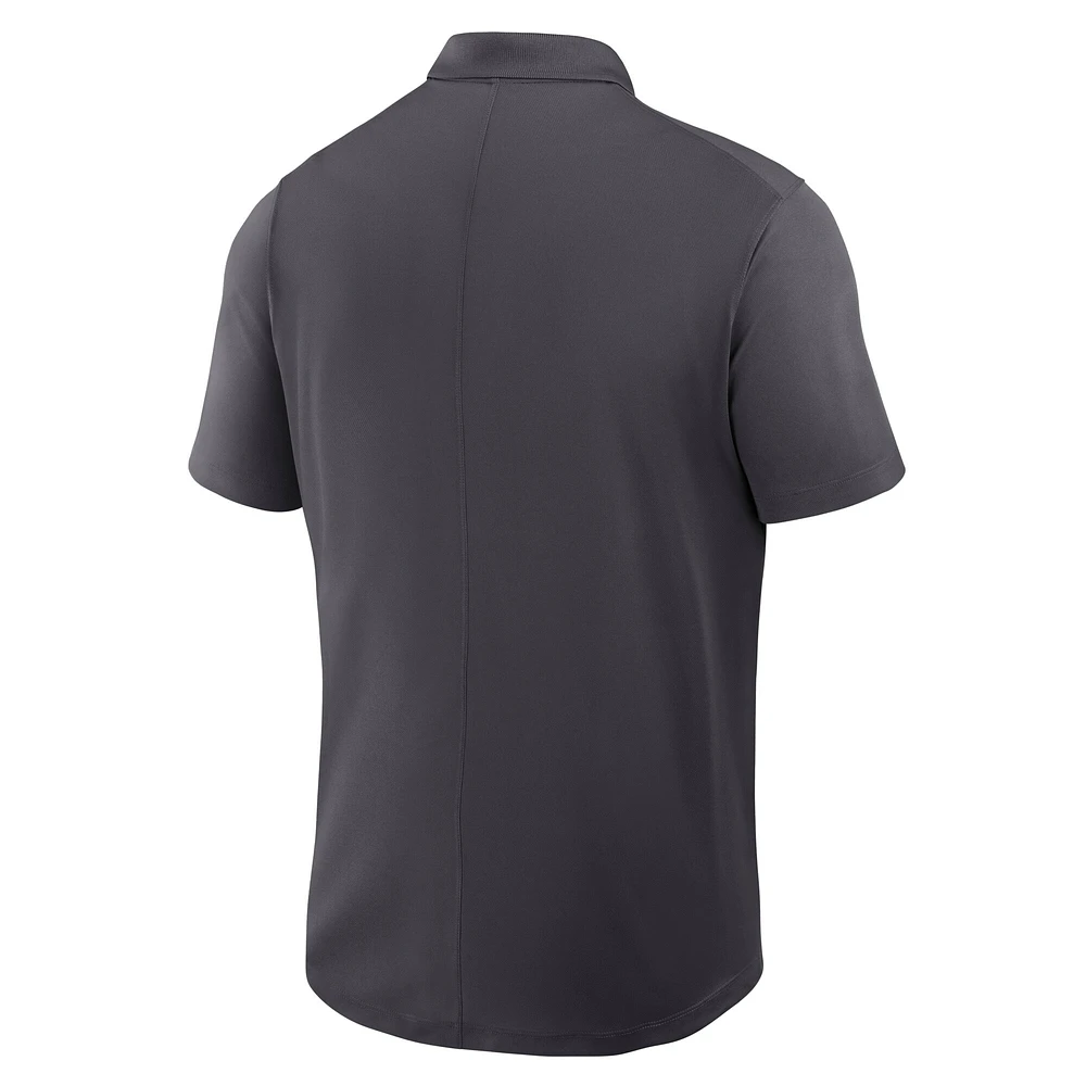 Men's Jordan Brand Anthracite UCLA Bruins Primetime Victory Primary Logo Performance Polo