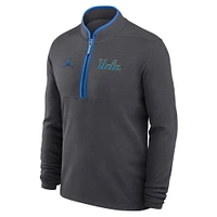 Sweat-shirt demi-zip anthracite Jordan Brand UCLA Bruins Victory pour homme