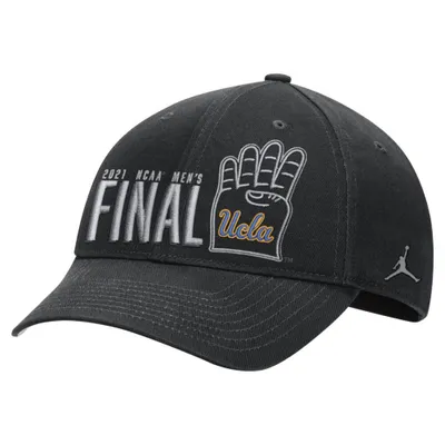 UCLA Bruins Jordan Brand 2021 NCAA Men's Basketball Tournament March Madness Final Four Bound L91 Adjustable Hat - Black