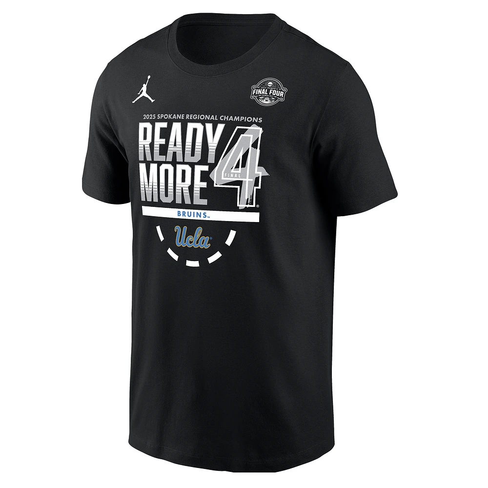 Men's Jordan Brand Black UCLA Bruins 2025 NCAA Women's Basketball Tournament March Madness Final Four Regional Champions Locker Room T-Shirt