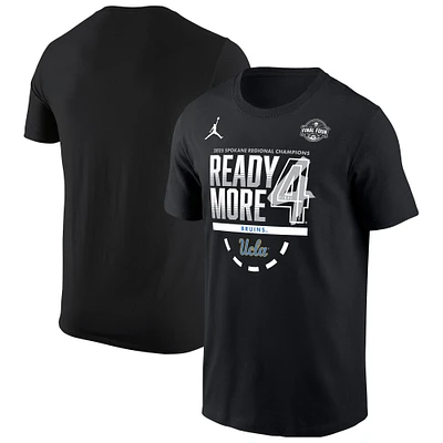 Men's Jordan Brand Black UCLA Bruins 2025 NCAA Women's Basketball Tournament March Madness Final Four Regional Champions Locker Room T-Shirt