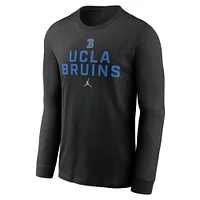 Men's Jordan Brand Black UCLA Bruins 2025 Sideline Performance Long Sleeve T-Shirt