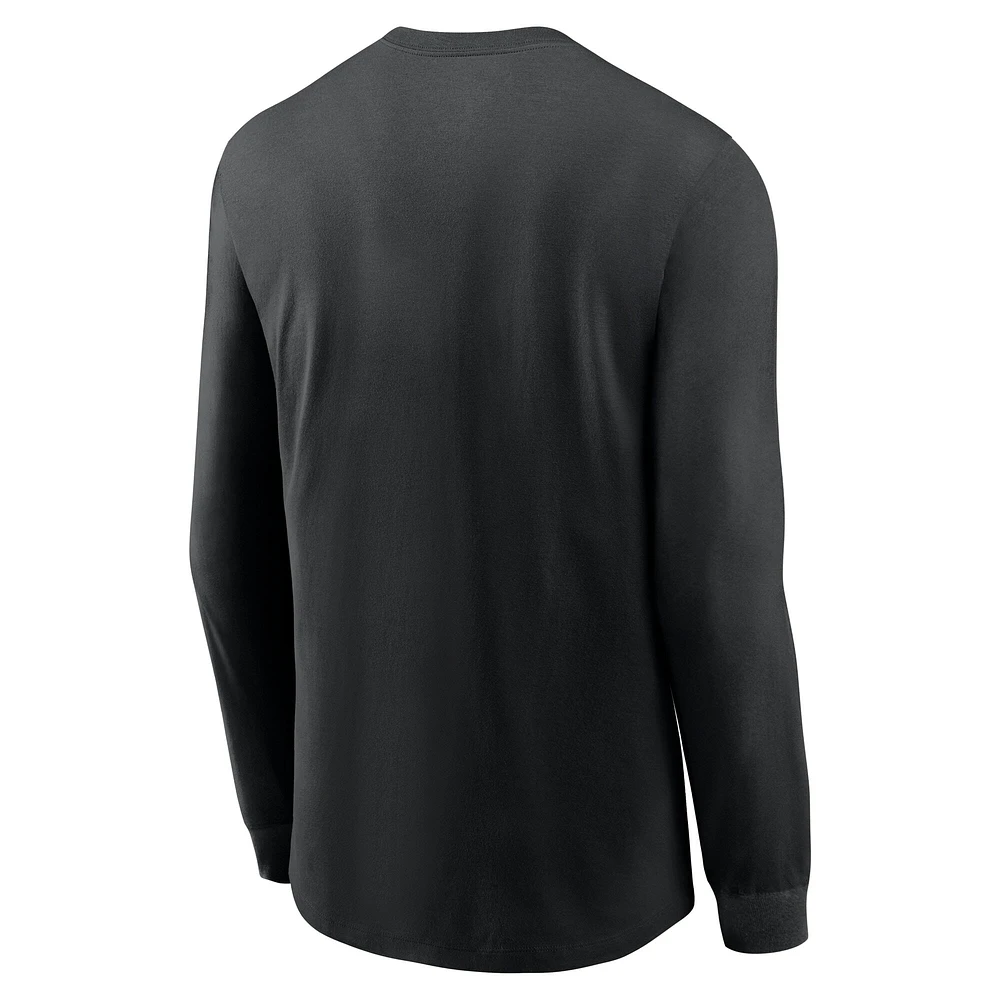 Men's Jordan Brand Black UCLA Bruins 2025 Sideline Performance Long Sleeve T-Shirt