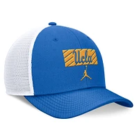 Men's Jordan Brand Blue/White UCLA Bruins 2024 Sideline Trucker Adjustable Hat