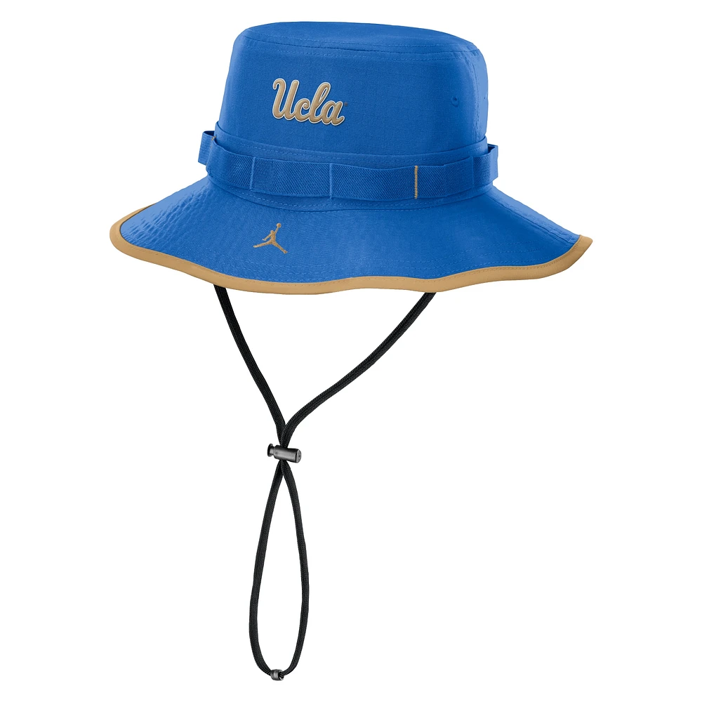 Chapeau bob Jordan Brand bleu UCLA Bruins 2024/25 On-Field Apex Performance Boonie pour homme