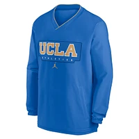 Men's Jordan Brand Blue UCLA Bruins 2024 Sideline Pullover Windshirt