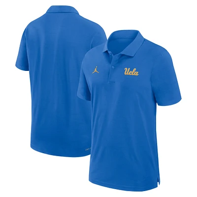 Men's Jordan Brand Blue UCLA Bruins 2024 Sideline Woven Performance Polo