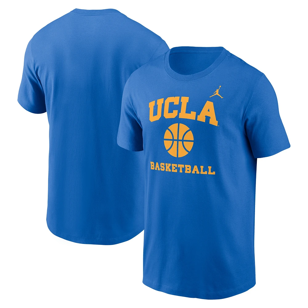 T-shirt de basket-ball Jordan Brand bleu pour homme avec logo UCLA Bruins