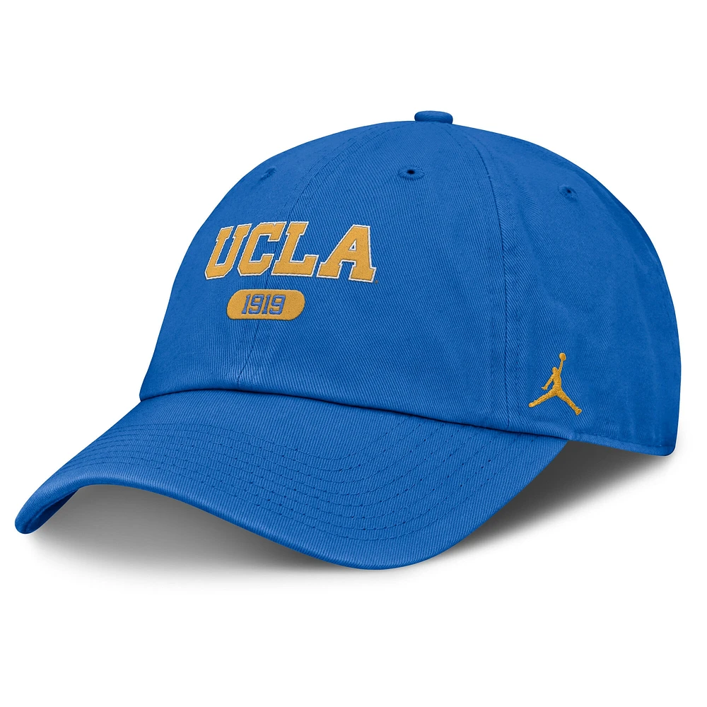 Casquette ajustable Jordan Brand bleue pour homme UCLA Bruins Club