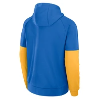 Sweat à capuche Jordan Brand bleu UCLA Bruins Fitness Performance pour homme