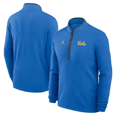 Men's Jordan Brand Blue UCLA Bruins Lightweight Victory Performance Half-Zip Pullover