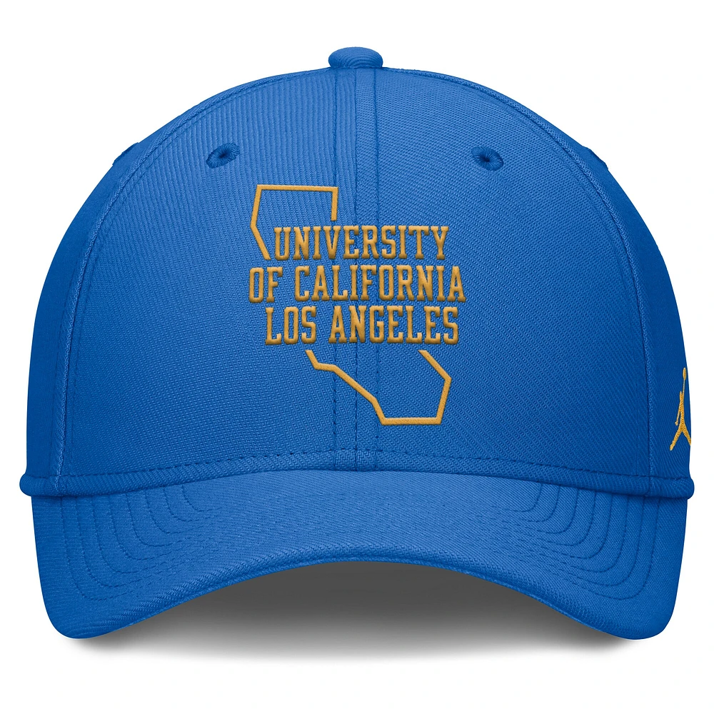 Casquette Jordan Brand bleue pour homme avec logo local des Bruins de l'UCLA