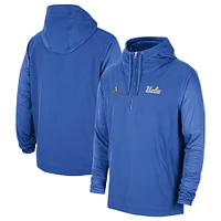 Veste à demi-glissière Jordan Brand UCLA Bruins Player pour homme, bleu