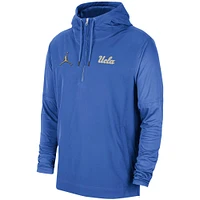 Men's Jordan Brand Blue UCLA Bruins Player Half-Zip Jacket