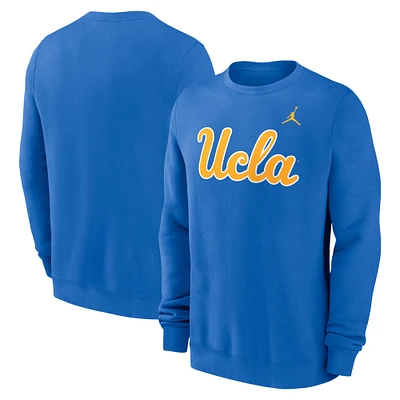 Men's Jordan Brand Blue UCLA Bruins Primetime Fleece Pullover Sweatshirt