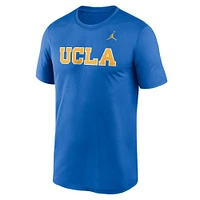 T-shirt Jordan Brand bleu pour hommes, UCLA Bruins Primetime Legend Wordmark