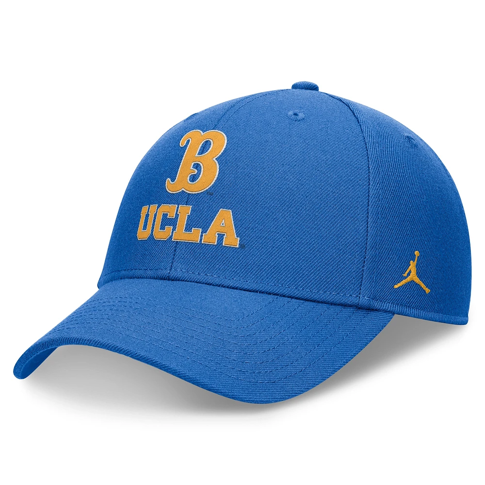 Casquette ajustable Jordan Brand bleue UCLA Bruins Primetime Rise pour hommes