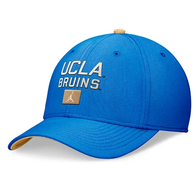 Casquette Jordan Brand bleue UCLA Bruins Primetime Rise Swoosh Flex pour hommes