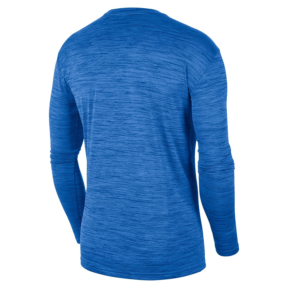 Men's Jordan Brand Blue UCLA Bruins Sideline Game Day Velocity Performance Long Sleeve T-Shirt