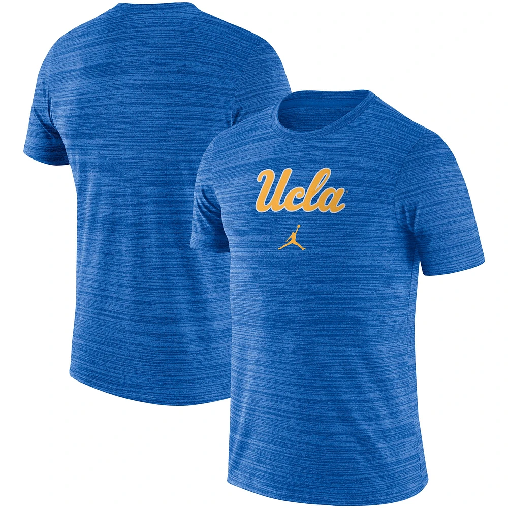 T-shirt Jordan Brand UCLA Bruins Velocity Performance pour homme, bleu