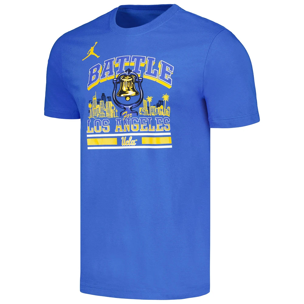 T-shirt Jordan Brand bleu pour hommes, UCLA Bruins vs USC Trojans Rivalry