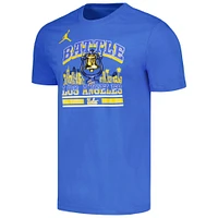 T-shirt Jordan Brand bleu pour hommes, UCLA Bruins vs USC Trojans Rivalry