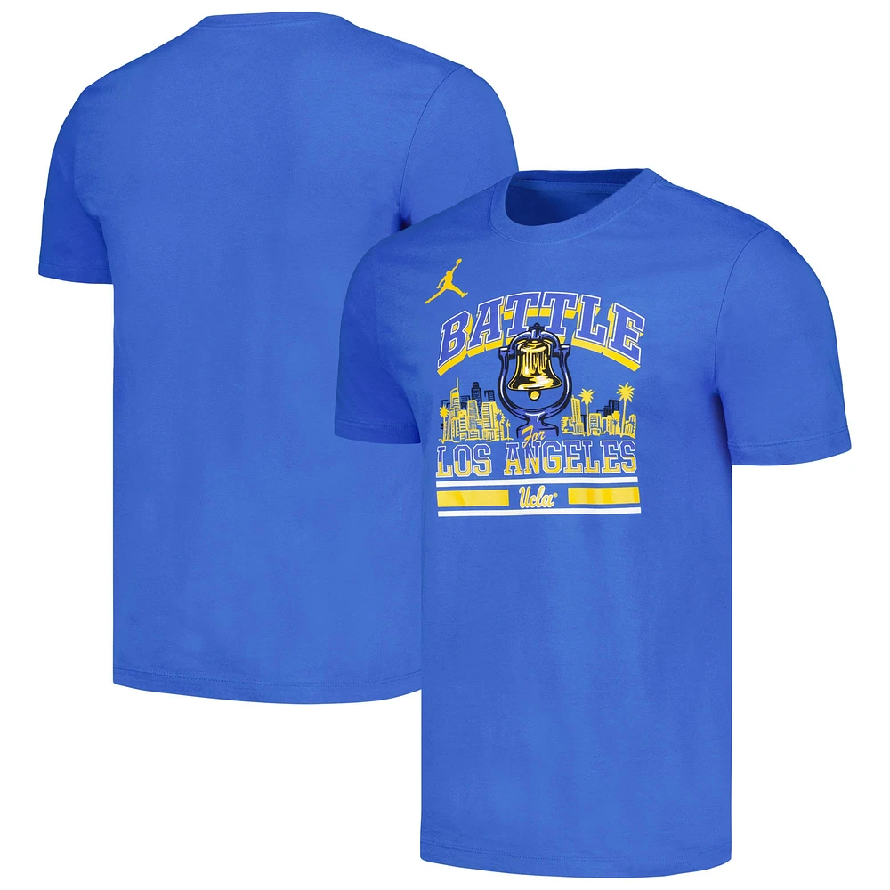 T-shirt Jordan Brand bleu pour hommes, UCLA Bruins vs USC Trojans Rivalry