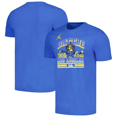 T-shirt Jordan Brand bleu pour hommes, UCLA Bruins vs USC Trojans Rivalry