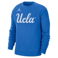 Men's Jordan Brand Blue UCLA Bruins Wordmark Pullover Sweatshirt