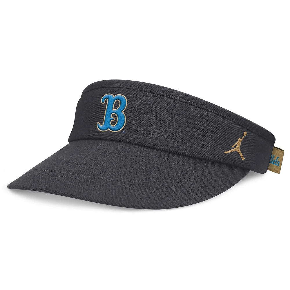 Visière ajustable Jordan Brand Charcoal pour homme UCLA Bruins Sideline Coaches