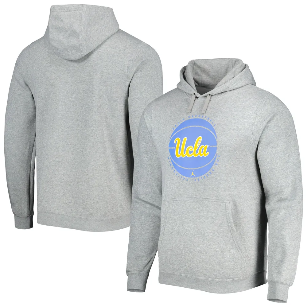 Men's Jordan Brand Gray UCLA Bruins Basketball Pullover Hoodie