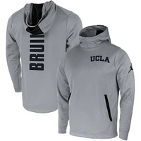 Men's Jordan Brand Gray UCLA Bruins Two-Hit Performance Pullover Hoodie