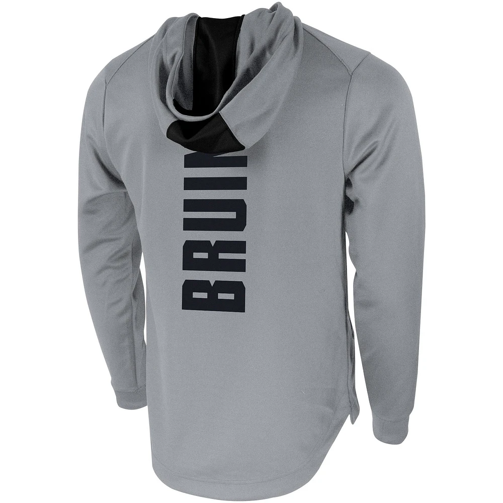 Men's Jordan Brand Gray UCLA Bruins Two-Hit Performance Pullover Hoodie