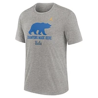 Men's Jordan Brand Heather Gray UCLA Bruins Local Campus Time Honored Tradition Tri-Blend T-Shirt