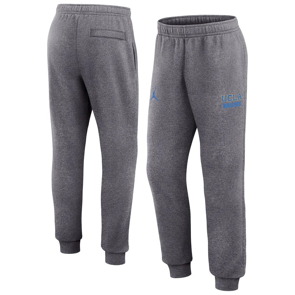 Men's Jordan Brand Heather Gray UCLA Bruins Primetime Club Fleece Jogger Pants