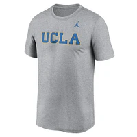 Men's Jordan Brand Heather Gray UCLA Bruins Primetime Legend Wordmark T-Shirt