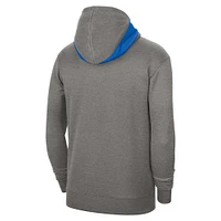 Men's Jordan Brand Heather Gray UCLA Bruins Team Basketball Spotlight Performance Pullover Hoodie