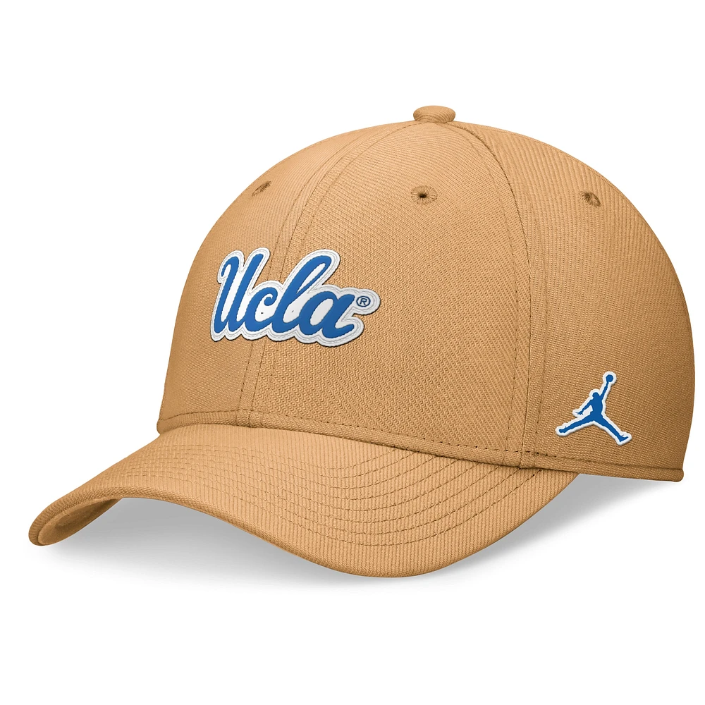 Men's Jordan Brand Khaki UCLA Bruins 2024 Sideline Flex Hat