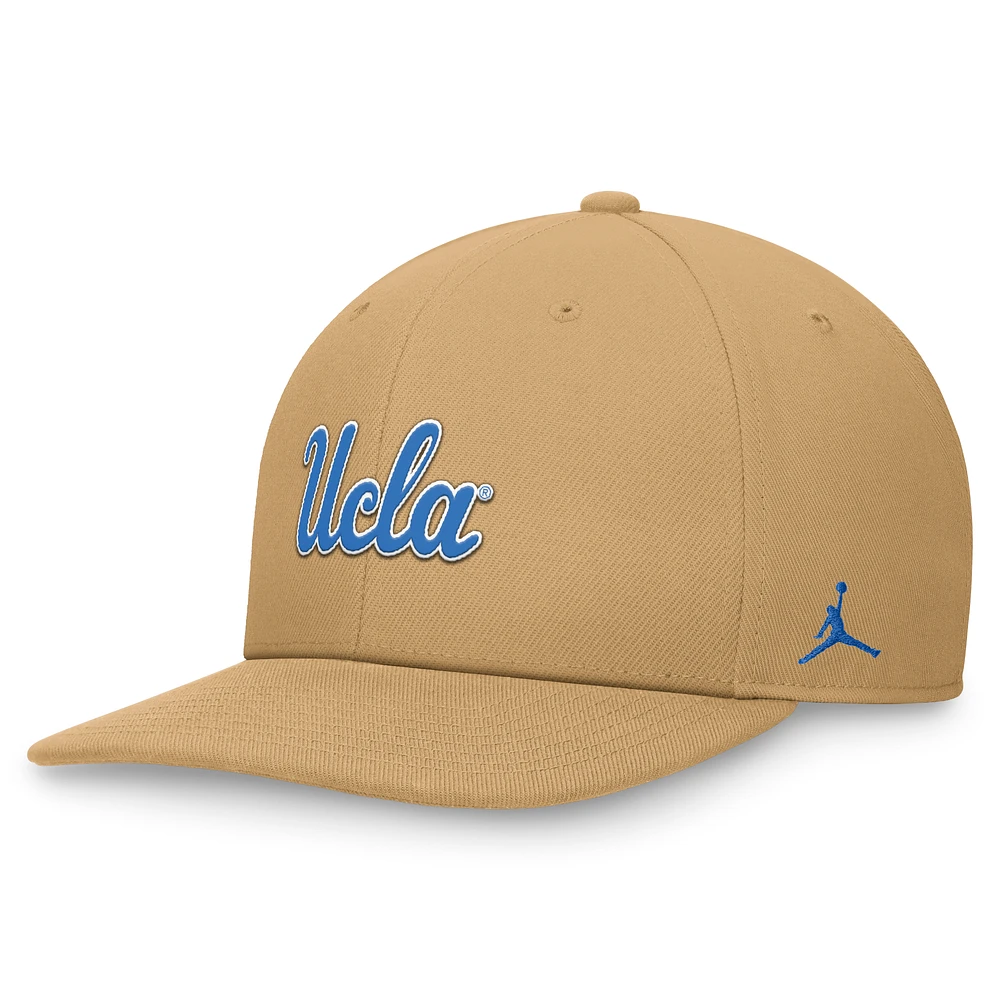 Casquette Snapback Jordan Brand kaki UCLA Bruins Primetime Pro pour hommes