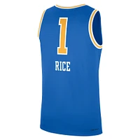 Men's Jordan Brand Kiki Rice Blue UCLA Bruins Replica Basketball Jersey