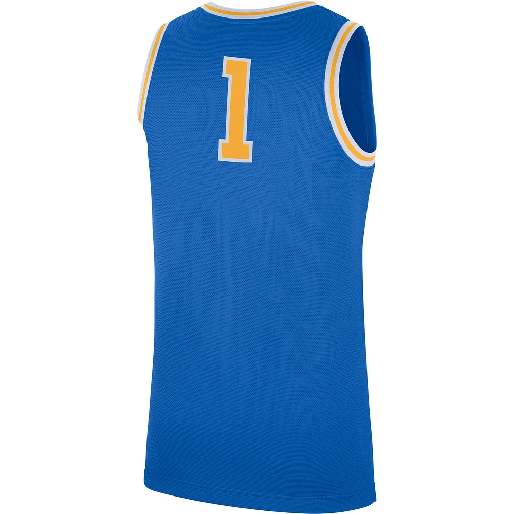 Maillot de basket-ball réplique Jordan Brand #1 des Bruins l'UCLA bleu pour hommes