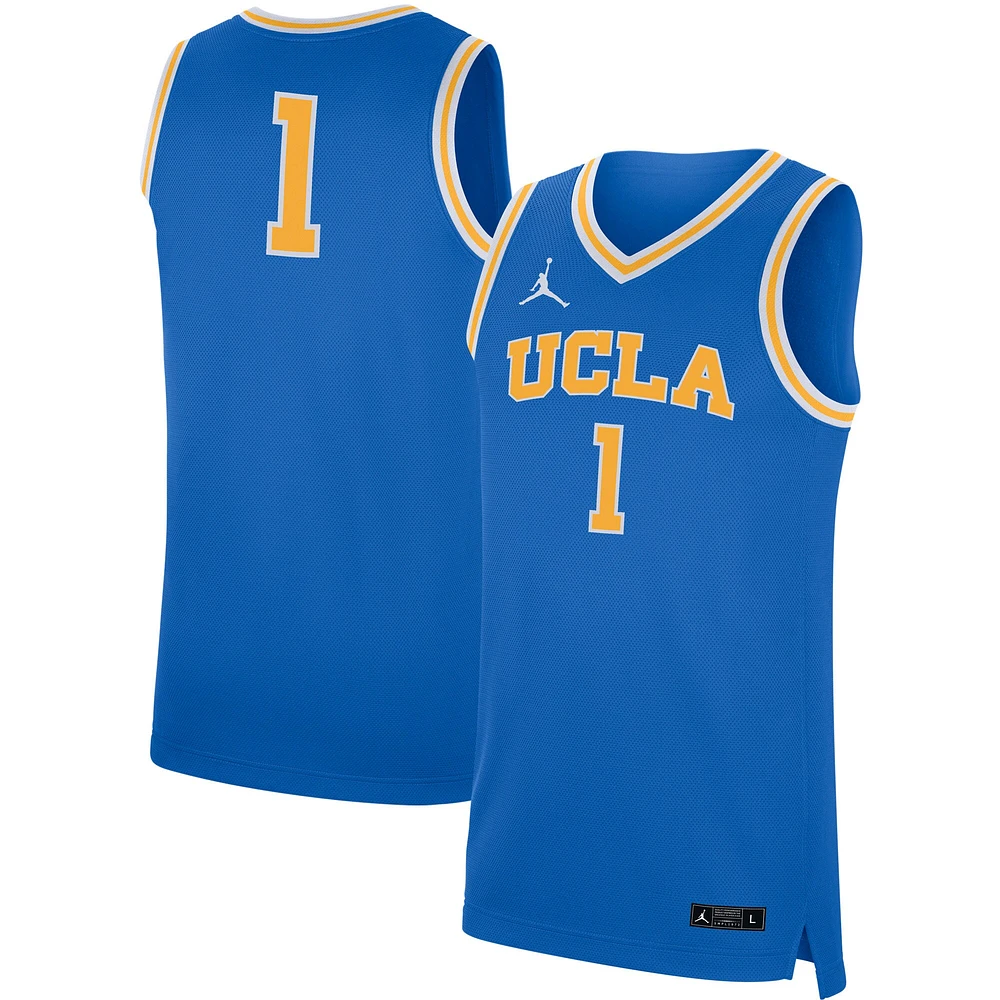 Maillot de basket-ball réplique Jordan Brand #1 des Bruins l'UCLA bleu pour hommes