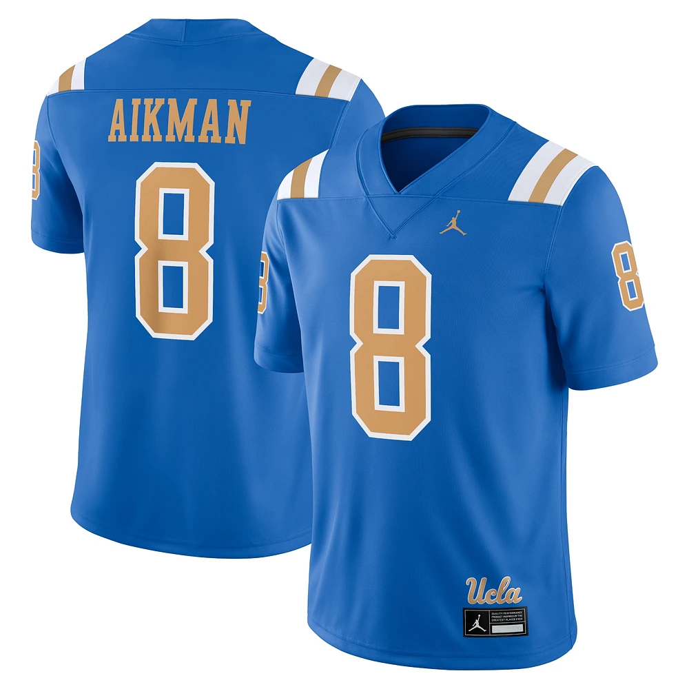 Men's Jordan Brand Troy Aikman Blue UCLA Bruins Alumni Player Game Jersey