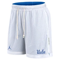 Short réversible Jordan Brand blanc/bleu UCLA Bruins Primetime pour hommes