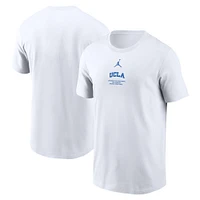 Men's Jordan Brand White UCLA Bruins On-Court Basketball Team Issue Performance T-Shirt