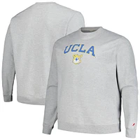 Sweat-shirt à enfiler essentiel League Collegiate Wear pour hommes, gris chiné, UCLA Bruins Tall Arch