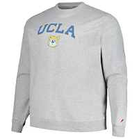 Sweat-shirt à enfiler essentiel League Collegiate Wear pour hommes, gris chiné, UCLA Bruins Tall Arch